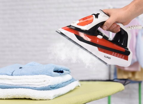 Żelazko Parowe 2800W Stopa Ceramiczna Funkcja Strażak Lund Mocne