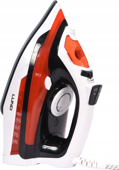 Żelazko Parowe 2800W Stopa Ceramiczna Funkcja Strażak Lund Mocne