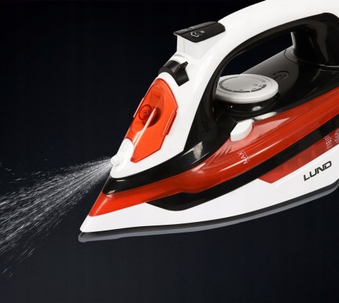Żelazko Parowe 2800W Stopa Ceramiczna Funkcja Strażak Lund Mocne
