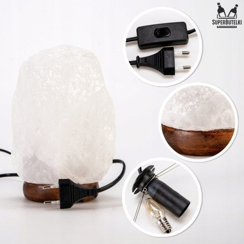 Lampa Solna Himalajska 3-5Kg Z Jonizatorem - Naturalna Oczyszczacz Powietrza