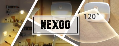 Lampka Nocna Led Czujnik Ruchuzmierzchu Gniazdko 3 Tryby Do Kontaktu Nexoo