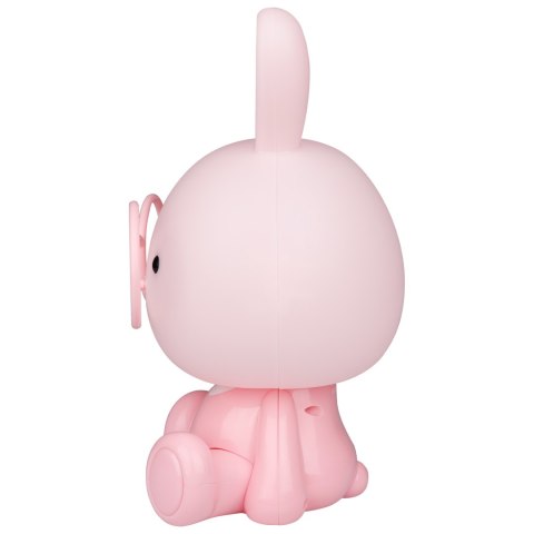 Lampka Nocna Led Królik Dla Dzieci, Silikonowa, Usb - Różowo-Fioletowa