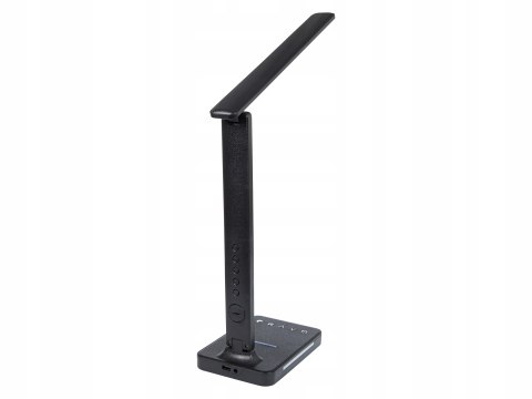 Lampka Nocna Na Biurko Biurkowa Kreślarska Zegar Budzik Indukcja Qi 10W