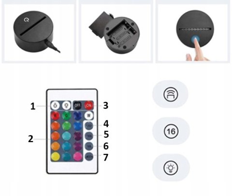 Lampka Nocna Piłka Nożna Korki Dla Dzieci Piłkarza 3D Led Kolory Rgb Pilot