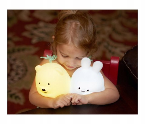 Silikonowa Lampka Nocna Dla Dzieci Miękka Kolorowa Rgb Led Usb Xxl + Pilot