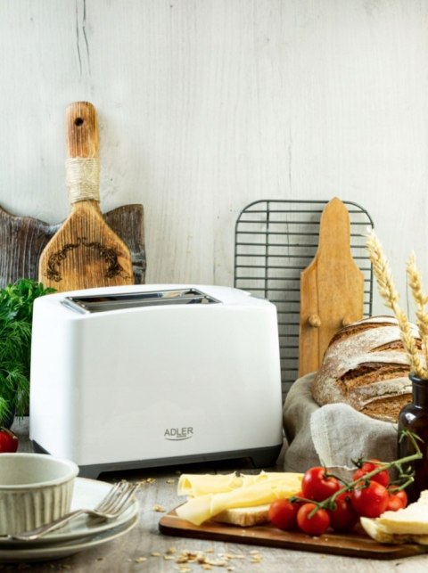 Toster Opiekacz Do Grzanek Adler Ad 3216 Biały 1000 W Lampka Ruszt
