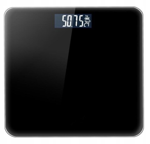 Waga Łazienkowa Elektroniczna Szklana Scale Precyzyjna Lcd 180 Kg Baterie