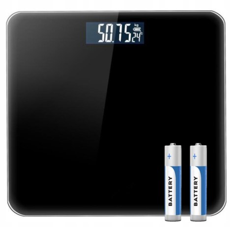Waga Łazienkowa Elektroniczna Szklana Scale Precyzyjna Lcd 180 Kg Baterie