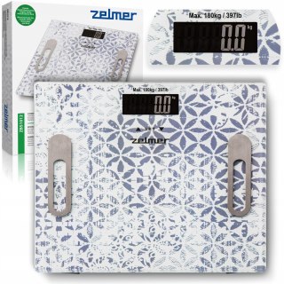 Waga Łazienkowa Zelmer Elektroniczna Szklana Analityczna Pomiar Ciała 180Kg