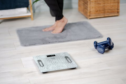 Waga Łazienkowa Zelmer Elektroniczna Szklana Analityczna Pomiar Ciała 180Kg