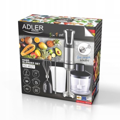 Blender Ręczny Wielofunkcyjny 1800W Malakser Ubijaczka Spieniacz 5W1 Mocny