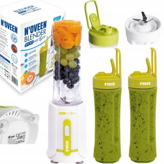 Blender Sportowy Kielichowy Mikser Koktajl Smoothie 2 Butelki Bpa Free