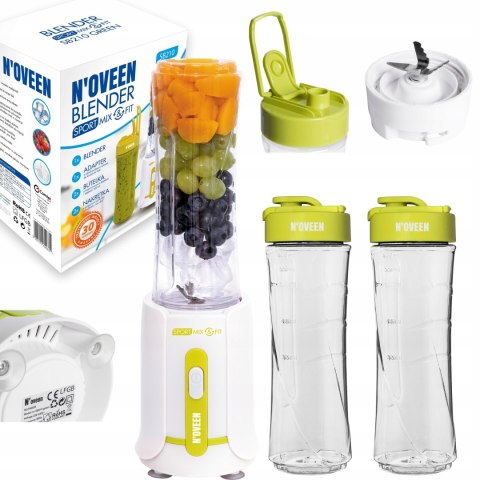Blender Sportowy Kielichowy Mikser Koktajl Smoothie 2 Butelki Bpa Free