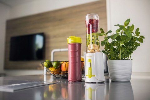 Blender Sportowy Kielichowy Mikser Koktajl Smoothie 2 Butelki Bpa Free