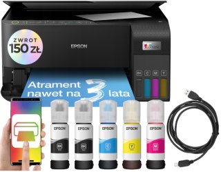 Epson L3550 - Wielofunkcyjna Drukarka Atramentowa Z Tuszem I Kablem Usb