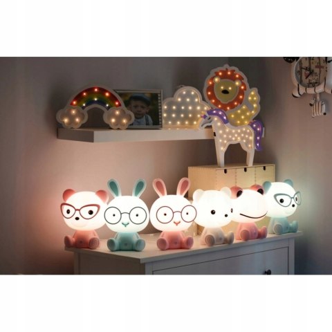 Lampka Lampa Nocna Miś Dla Dzieci Kolorowa Led Rgb Biała Do Kontroli Masy Ciała