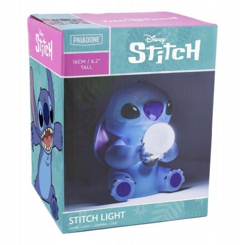 Lampka nocna Paladone Stitch Disney, niebieska, na 2 baterie AA