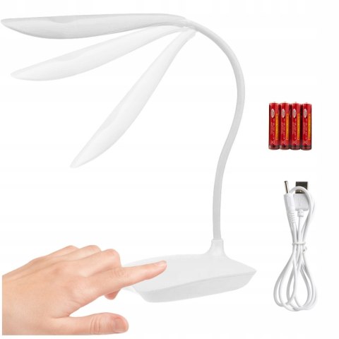 Lampka Led Biurkowa Dotykowa Usb, Bezprzewodowa, 3 Poziomy Świecenia