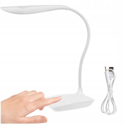 Lampka Led Biurkowa Dotykowa Usb, Bezprzewodowa, 3 Poziomy Świecenia