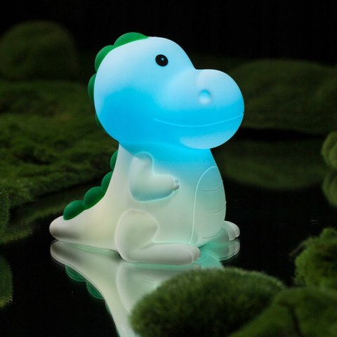 Akumulatorowa lampka nocna LED MasterLED dinozaur, RGB, USB-C