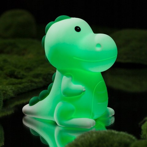 Akumulatorowa lampka nocna LED MasterLED dinozaur, RGB, USB-C