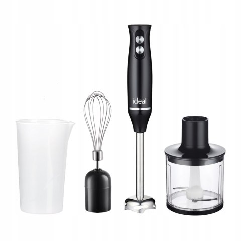 Mocny Blender Ręczny Ideal Ik1002 - 800W, Wielofunkcyjny Rozdrabniacz