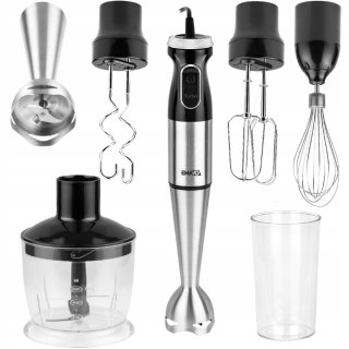 Blender ręczny Emavo 1000 W z malakserem, trzepaczką i trybem Turbo