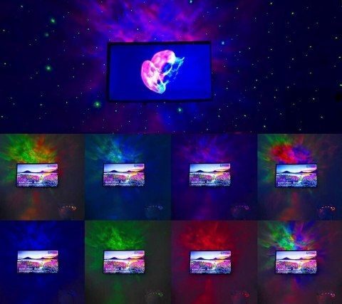 Projektor Gwiazd Astronauta Lampka Rzutnik Dla Dzieci Led Laser Pilot 2024R