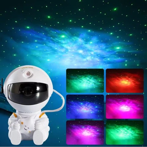 Projektor Gwiazd Astronauta Lampka Rzutnik Dla Dzieci Led Laser Pilot 2024R