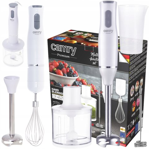 Wielofunkcyjny Blender Ręczny Camry 800W Z Rozdrabniaczem I Spieniaczem