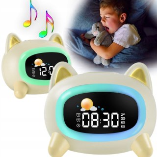 Zegar Budzik Lampka Nocna Lampa Led Kolorowa Dla Dzieci Dziecka Piesek