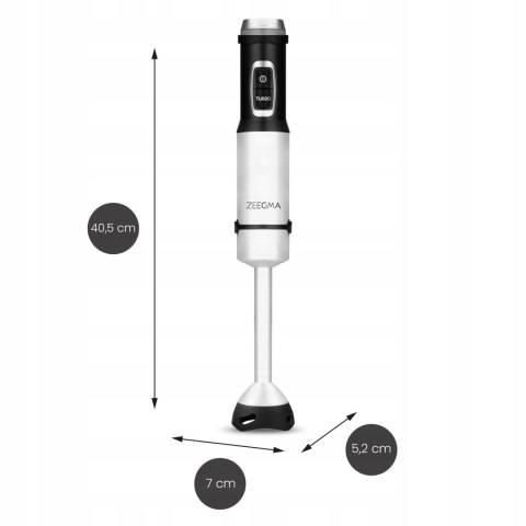 Blender Ręczny Mikser Wielofunkcyjny Tytanowe Ostrze 7W1 1500W Led Mocny
