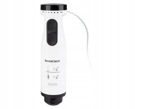 Blender Ręczny Silvercrest Sssm 600 A1 600 W Biały Do Łazienki I Kontroli Masy Ciała