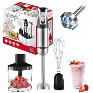 Blender Ręczny Wielofunkcyjny Mikser Malakser Turbo Mocny 800W Rozdrabniacz