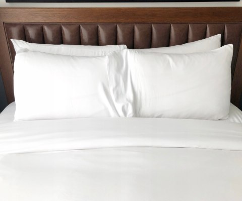 Poszewka Bawełniana Na Poduszke Biała Do Hotelu 50X60 Cm Do Poduszki I Sypialni