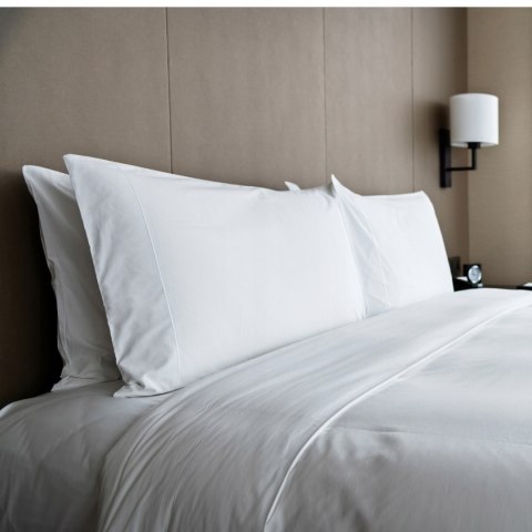 Poszewka Bawełniana Na Poduszke Biała Do Hotelu 50X60 Cm Do Poduszki I Sypialni