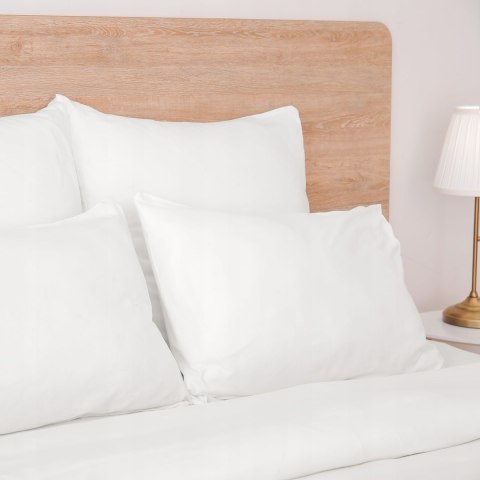 Poszewka Bawełniana Na Poduszke Biała Do Hotelu 50X60 Cm Do Poduszki I Sypialni