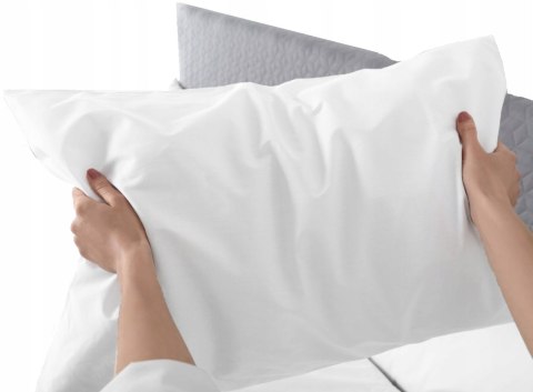 Poszewka Hotelowa 70X80, 100% Bawełna, Biała, Elegancka I Gładka