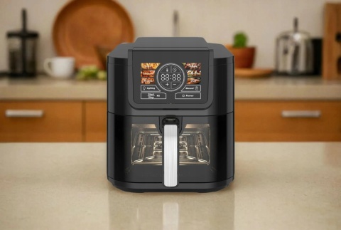 AIR FRYER AI COOK PRO 8L BEZTŁUSZCZOWA FRYTOWNICA Z 6 PROGRAMAMI DWA TRYBY