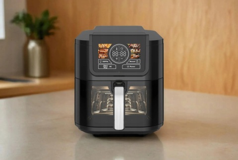 AIR FRYER AI COOK PRO 8L BEZTŁUSZCZOWA FRYTOWNICA Z 6 PROGRAMAMI DWA TRYBY
