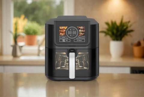 AIR FRYER AI COOK PRO 8L BEZTŁUSZCZOWA FRYTOWNICA Z 6 PROGRAMAMI DWA TRYBY