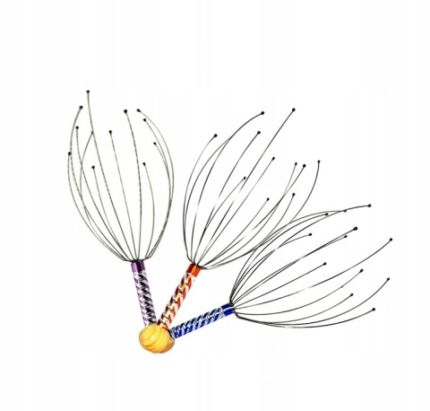 AJUWERDYJSKI MASAŻER AJURWEDYJSKI DRAPACZKA PAJĄCZEK DO SKÓRY GŁOWY 1SZT