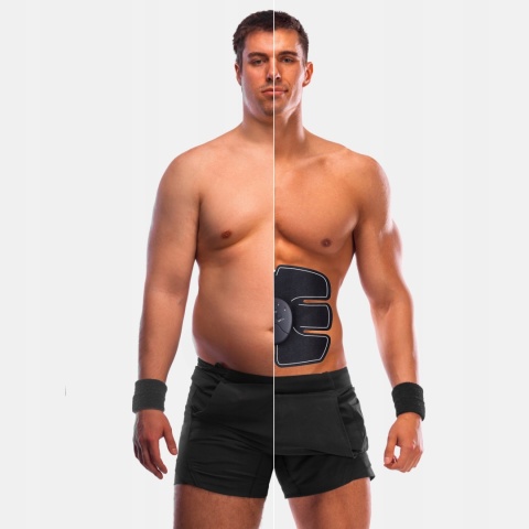 ELEKTROSTYMULATOR MIĘŚNI BRZUCHA PLECÓW JMD EMS 3X, KALORYFER NA BRZUCHU