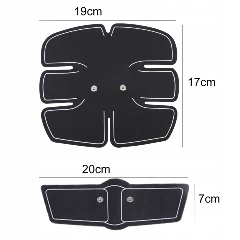 ELEKTROSTYMULATOR MIĘŚNI BRZUCHA PLECÓW JMD EMS 3X, KALORYFER NA BRZUCHU