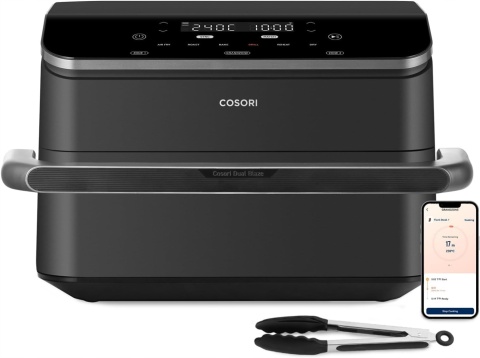 FRYTKOWNICA BEZTŁUSZCZOWA 10L COSORI DUAL AIR FRYER 2800W, PODWÓJNY KOSZ