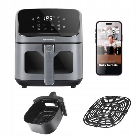 FRYTKOWNICA BEZTŁUSZCZOWA 1500W 4,2L ELDOM AIR FRYER 8 PROGRAMÓW I PODGLĄD