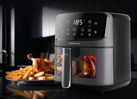 FRYTKOWNICA BEZTŁUSZCZOWA 1500W 4,2L ELDOM AIR FRYER 8 PROGRAMÓW I PODGLĄD