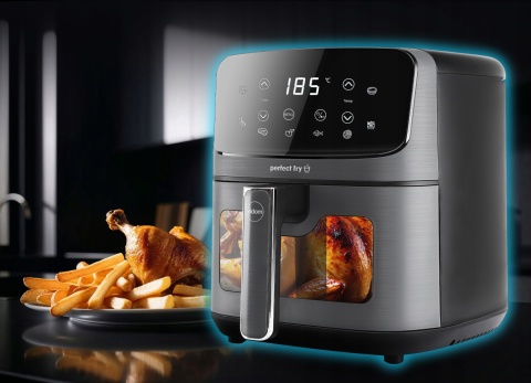 FRYTKOWNICA BEZTŁUSZCZOWA 1500W 4,2L ELDOM AIR FRYER 8 PROGRAMÓW I PODGLĄD