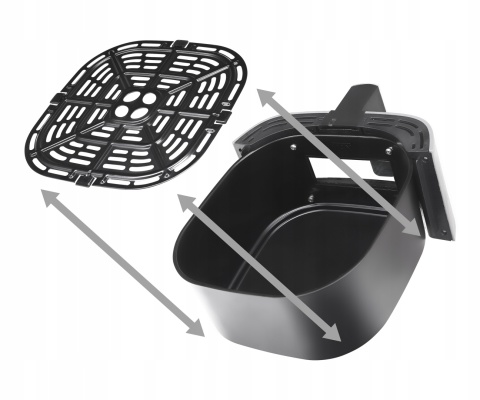 FRYTKOWNICA BEZTŁUSZCZOWA 1500W 4,2L ELDOM AIR FRYER 8 PROGRAMÓW I PODGLĄD