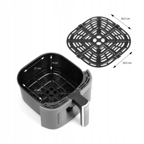 FRYTKOWNICA BEZTŁUSZCZOWA 1500W 4,2L ELDOM AIR FRYER 8 PROGRAMÓW I PODGLĄD